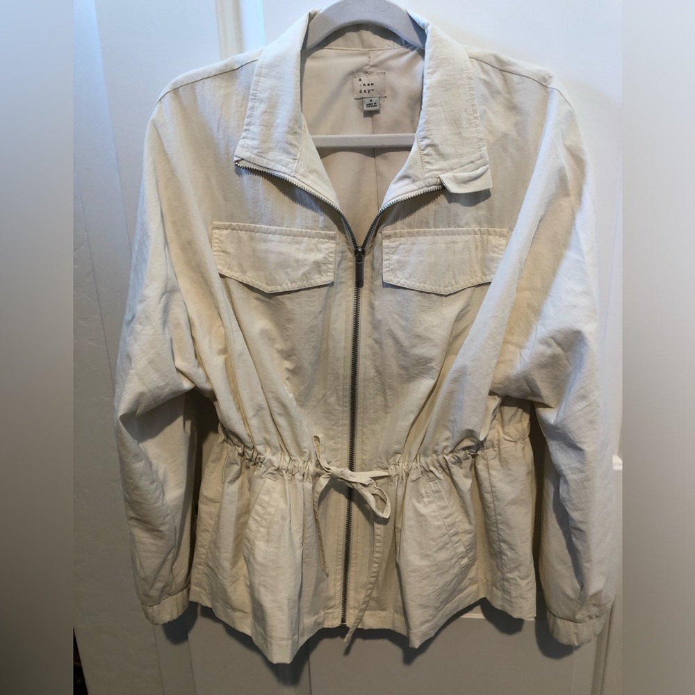 Cream zip Jacket